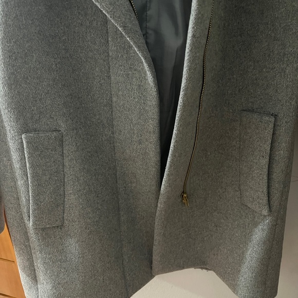 J CREW City Coat Size 2 in Heather Grey/Graphite - Picture 6 of 7